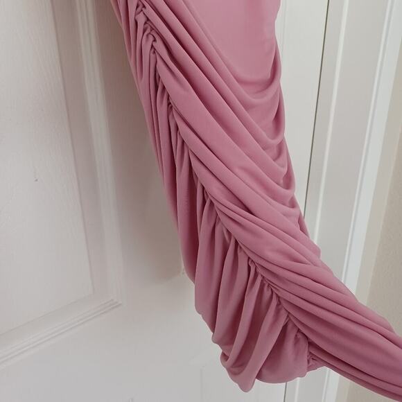 Lovers + Friends Juliana Ruched Pink Mini Dress S NWT - Picture 6 of 15
